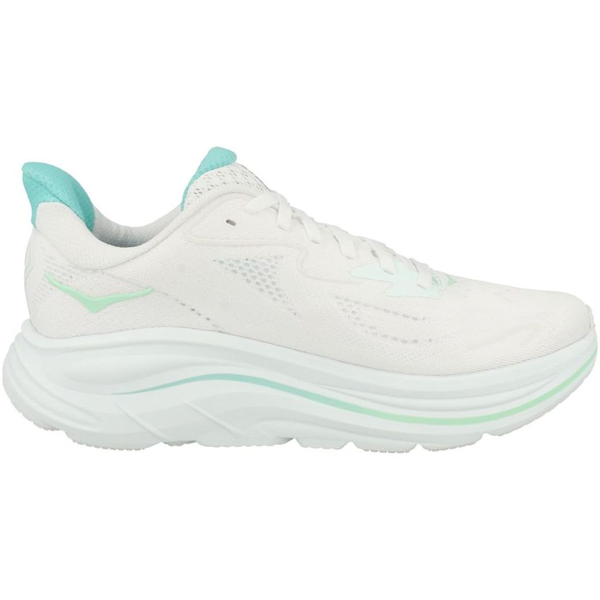 Tênis Feminino Hoka Clifton 10 Branco/azul Céu Tamanho 12 Largura Média - imagem 4