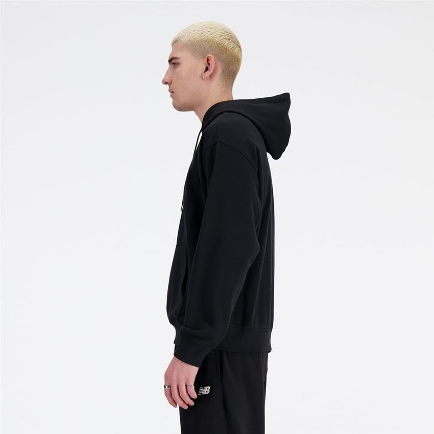 Moletom New Balance Preto XXG Com Logo Em Fleece - imagem 2