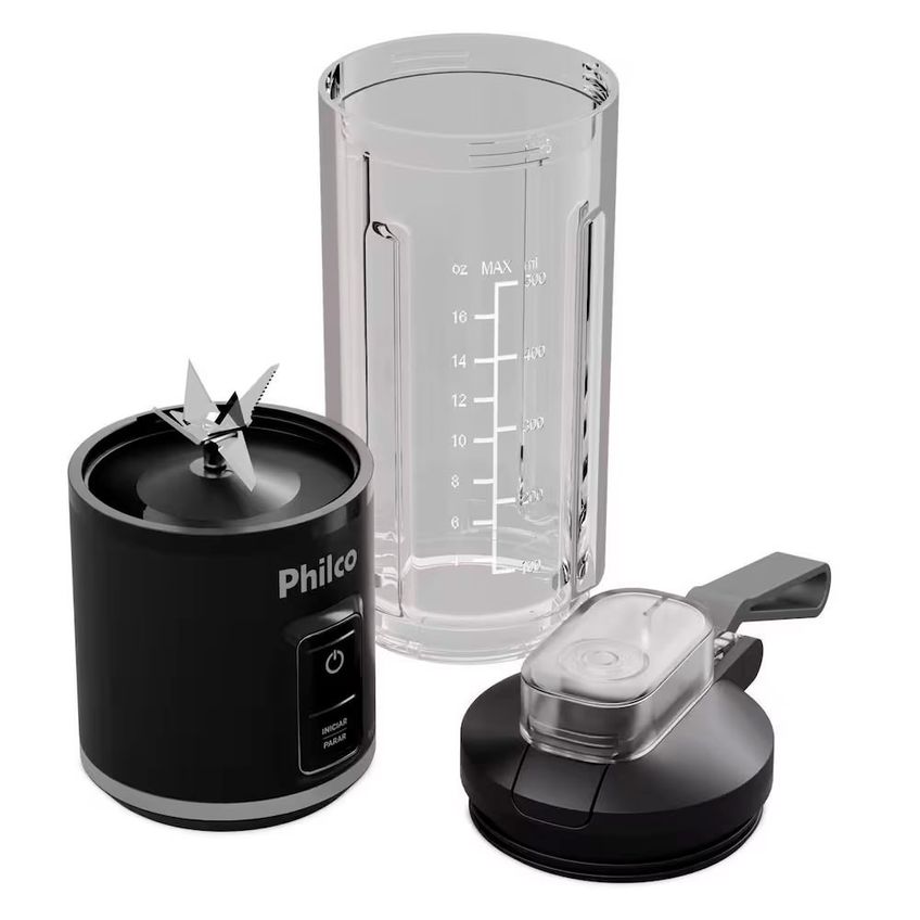 Liquidificador Portátil PLQ01A 700ml 120W Sem Fio Philco - imagem 3