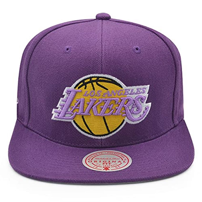 Boné Mitchell & Ness Lakers 1987 Snapback - Roxo - imagem 3