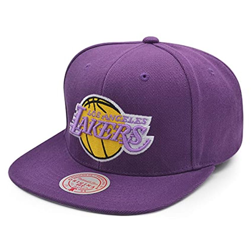 Boné Mitchell & Ness Lakers 1987 Snapback - Roxo - imagem 4
