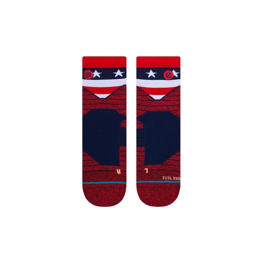 Meias Stance American Quarter – Grande, Vermelha, Mistura De Nylon - imagem 3