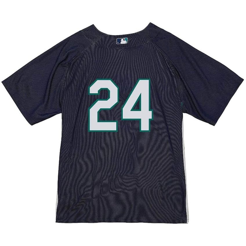 Camiseta De Beisebol Mitchell & Ness Ken Griffey Jr. Marinho - imagem 3