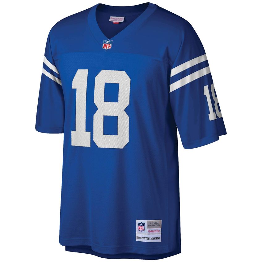 Camisa Mitchell & Ness Peyton Manning – Colts Azul Royal (réplica) - imagem 3