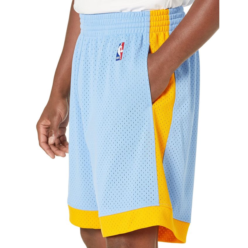 Shorts Mitchell & Ness Lakers XL Azul Columbia - imagem 3