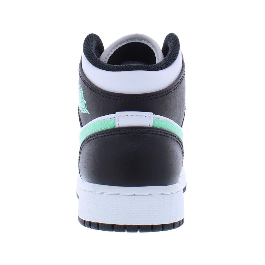 Tênis Nike Air Jordan 1 Mid Infantil 5,5 Branco/preto/verde Glow - imagem 3