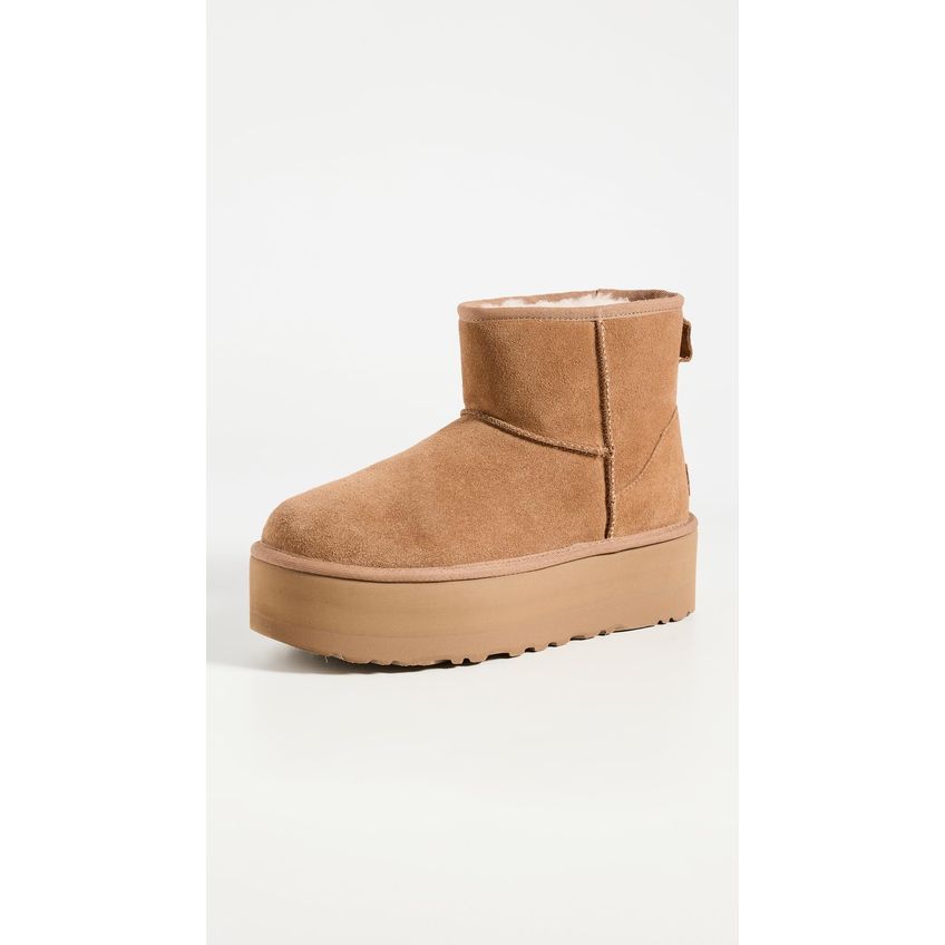 Bota Feminina Clássica Ugg Mini Plataforma Castanha Tamanho 9 - imagem 3