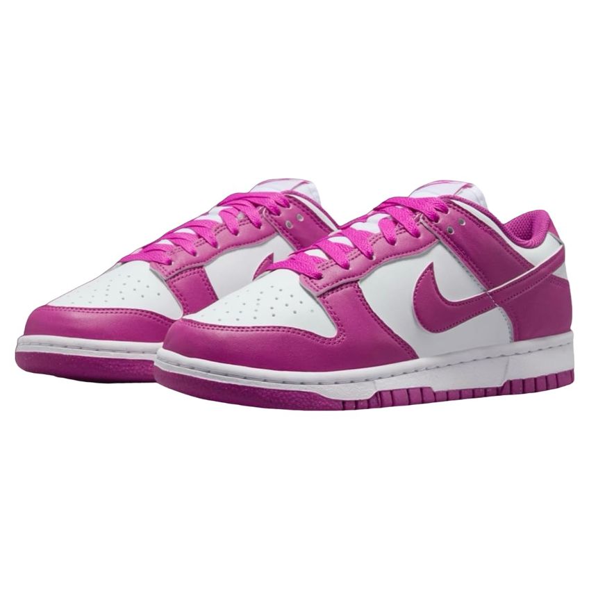 Tênis Nike Dunk Low Feminino Branco/Fúcsia Vibrante - imagem 2
