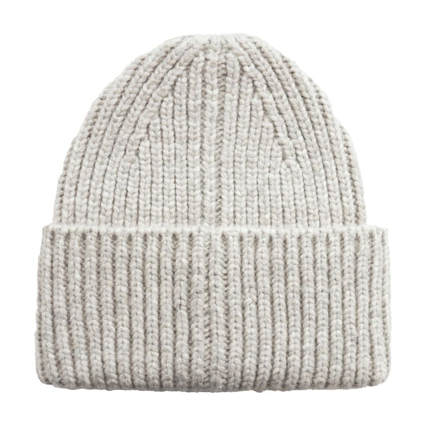 Gorro Ugg Feminino Com Logotipo Chunky Rib Cinza Claro - imagem 4