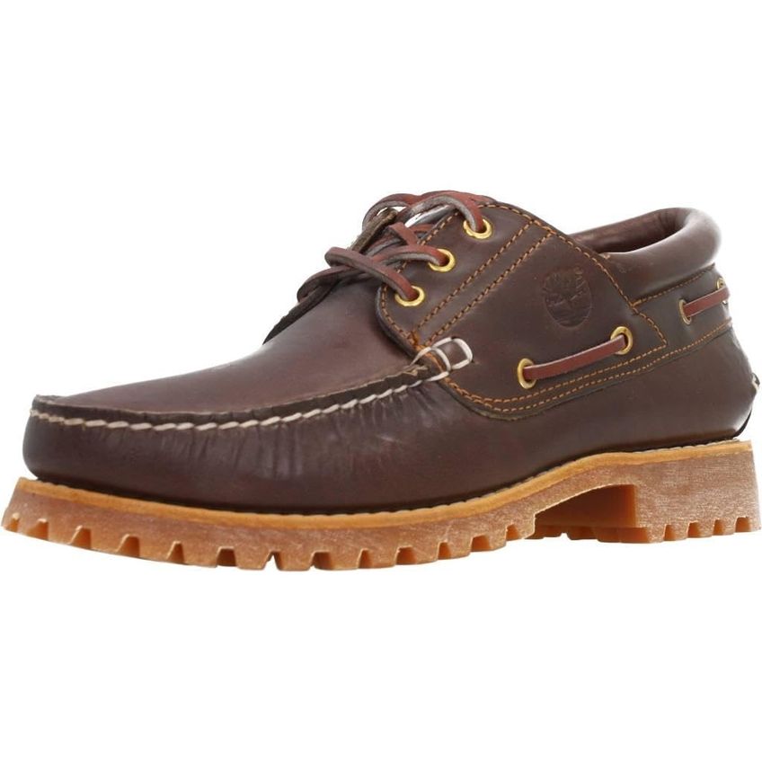 Sapato Náutico Timberland 13 W Us Marrom 3-olhos Com Solado De Cravos - imagem 4