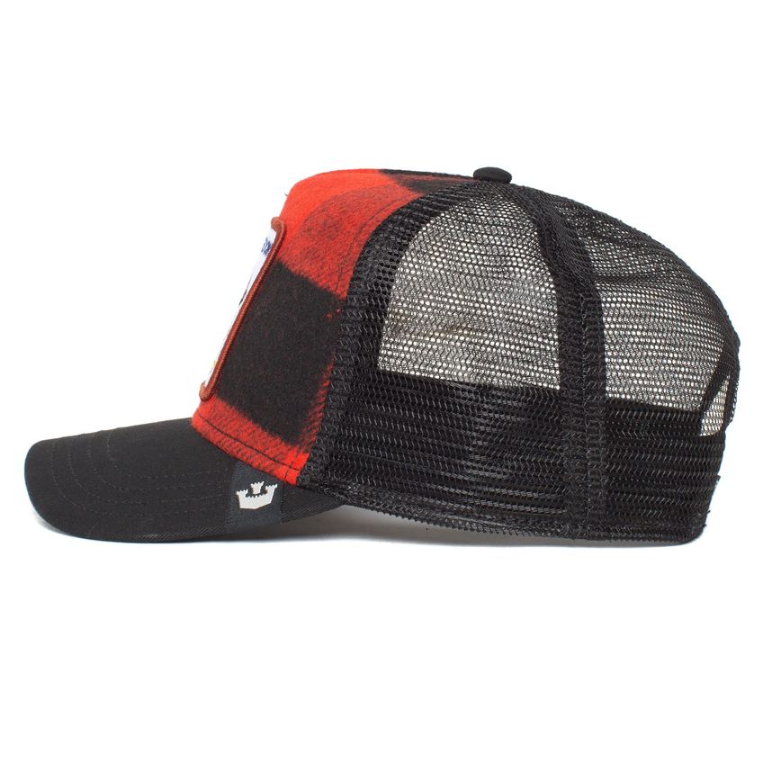 Boné Trucker Goorin Bros Tamanho Único Vermelho Xadrez/Lã - imagem 3