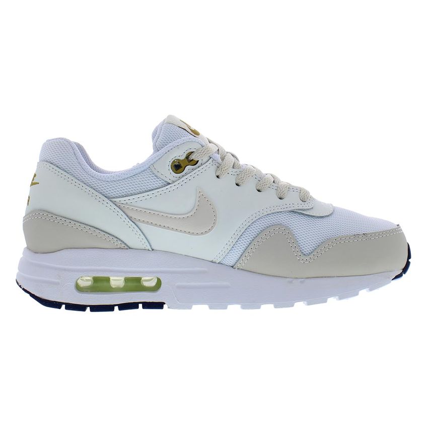 Tênis Nike Air Max 1 Infantil Grande 5,5 Branco Bronzine Barely Volt Light Orewood Brown - imagem 3