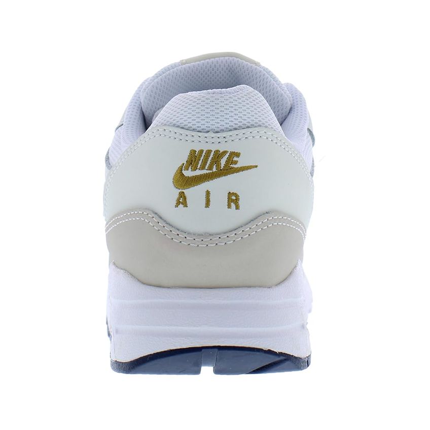 Tênis Nike Air Max 1 Infantil Grande 5,5 Branco Bronzine Barely Volt Light Orewood Brown - imagem 4