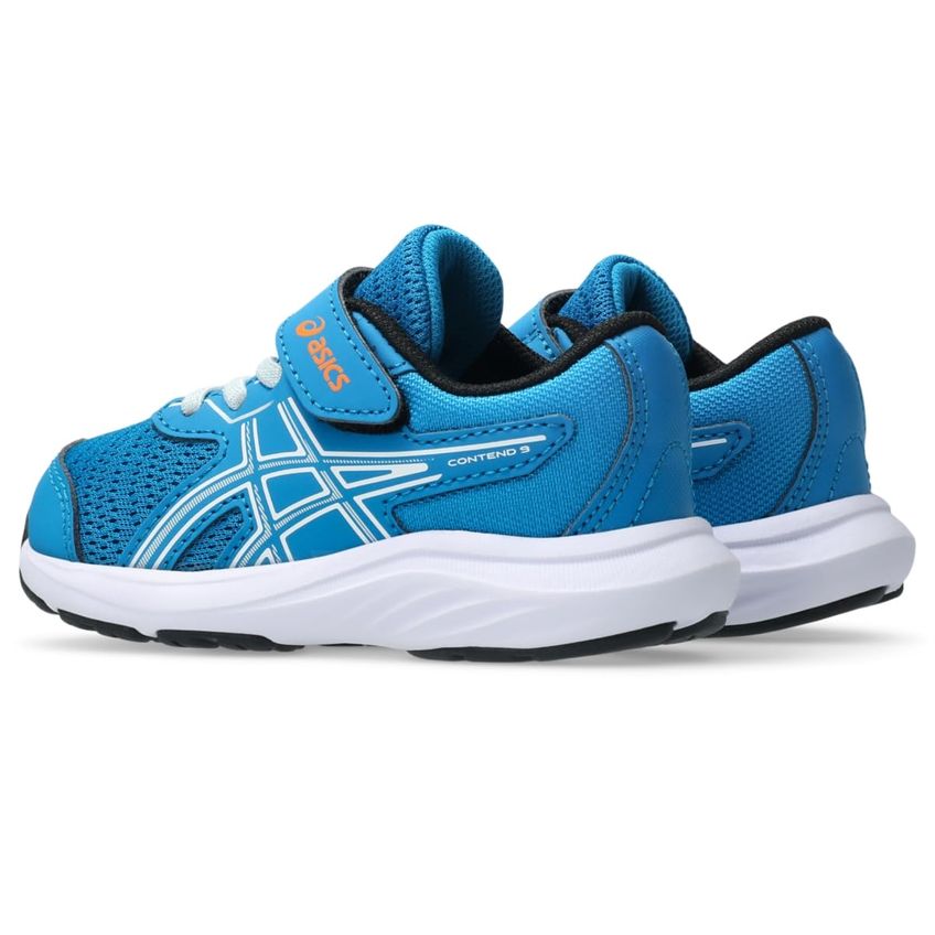 Tênis De Corrida Infantil Asics Contend 9 K4 Azul Egeu/cinza Frio - imagem 3