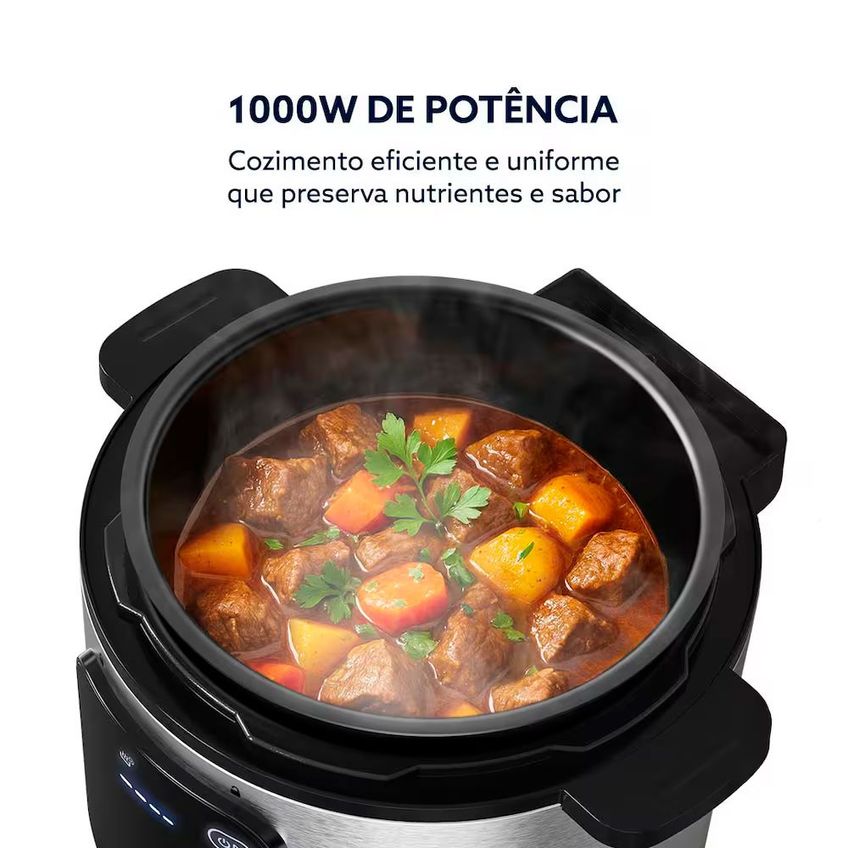 Panela De Pressão Elétrica Opan930 5,7l Jateado Digital Oster - imagem 3