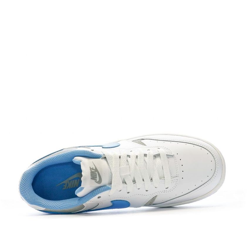 Tênis Nike Gamma Force Branco/Azul Universidade Feminino Largura 9.5W DX9176 - imagem 4