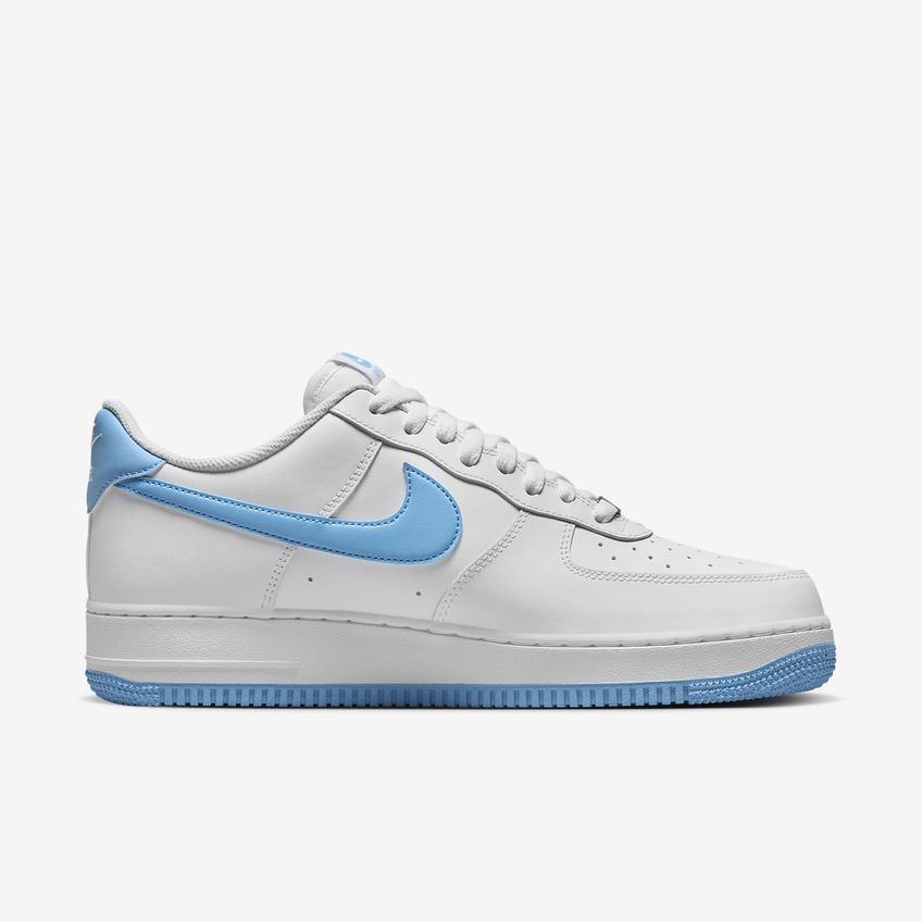 Tênis Nike Air Force 1 '07 Fq4296-100 Azul/Branco Masculino Tamanho 7 - imagem 3