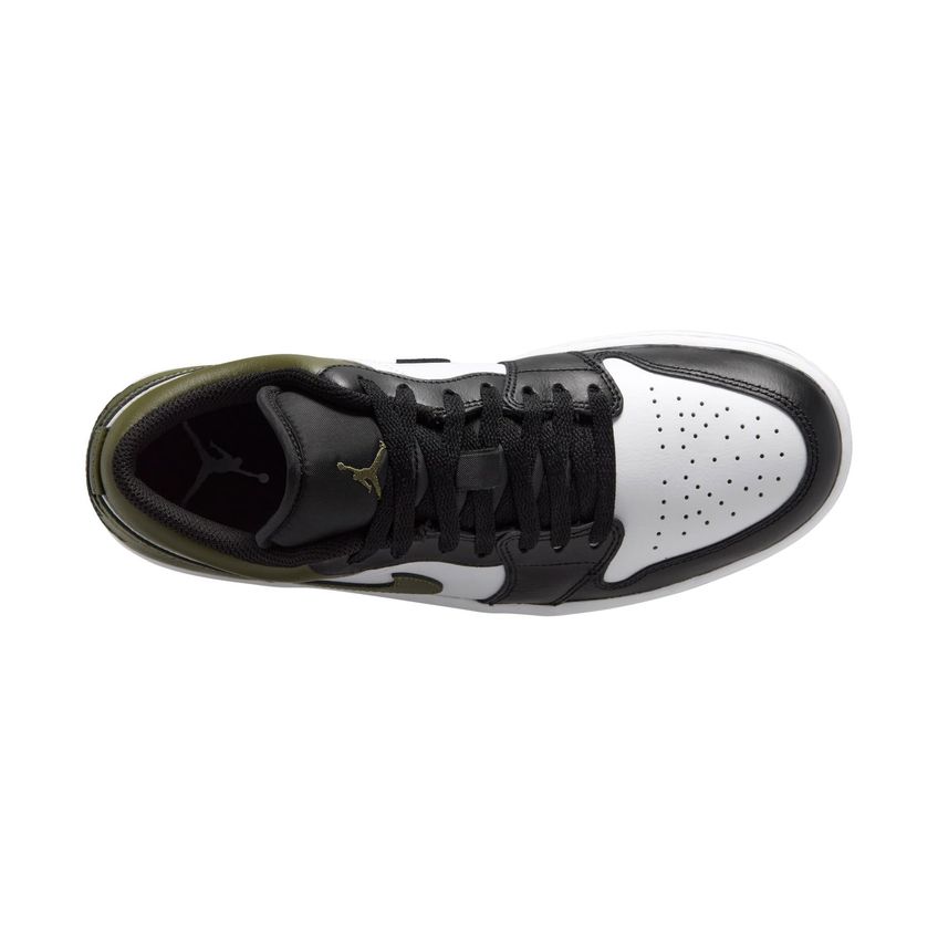 Tênis Nike Air Jordan 1 Low Masculino Preto/Oliva Médio Tamanho 7 - imagem 2