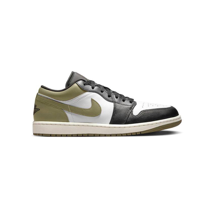 Tênis Nike Air Jordan 1 Low Masculino Preto/Oliva Médio Tamanho 7 - imagem 4
