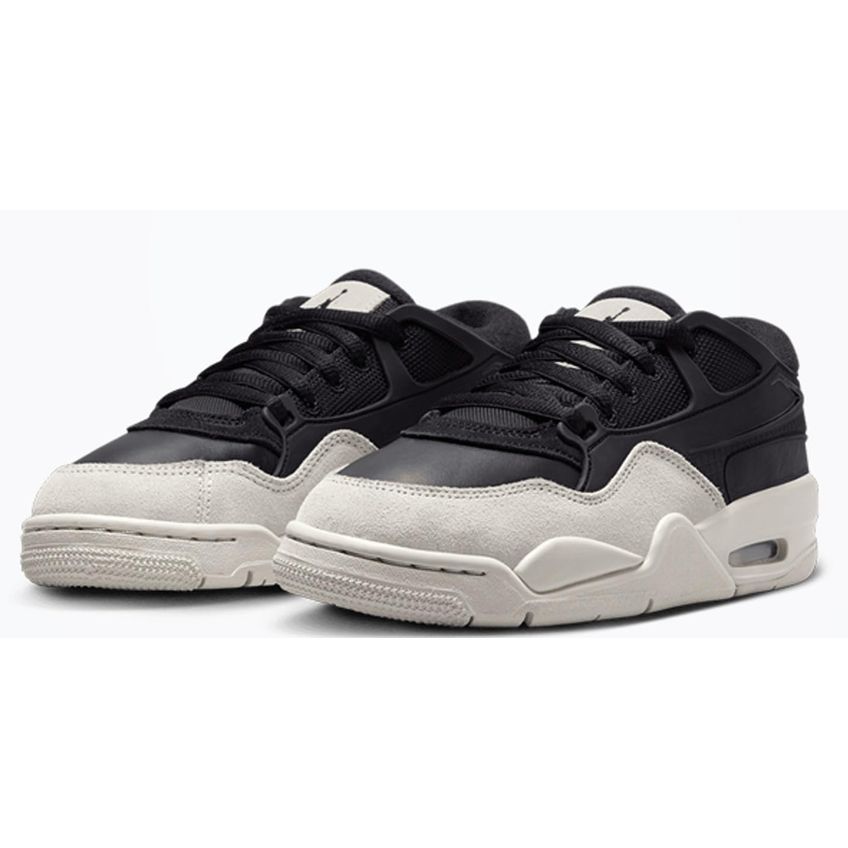 Tênis Nike Air Jordan 4 RM 4,5 Preto/Cinza Escuro/Bege Claro - imagem 3