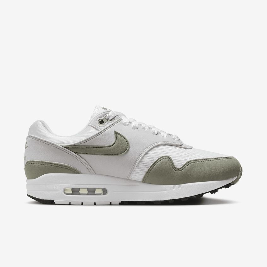 Tênis Nike Air Max 1 Feminino Tamanho 5.5 Branco/cinza Neutro/preto/verde Militar Claro - imagem 3
