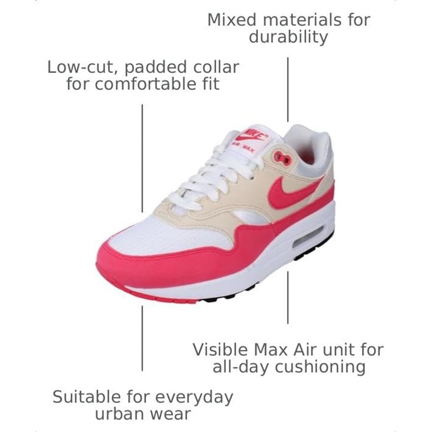 Tênis Nike Air Max 1 Feminino Branco/Rosa Astor 6.5 US - imagem 3