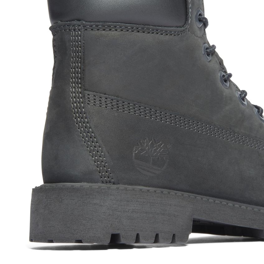 Bota Timberland 24cm Preta Impermeável Com Cadarço - imagem 3