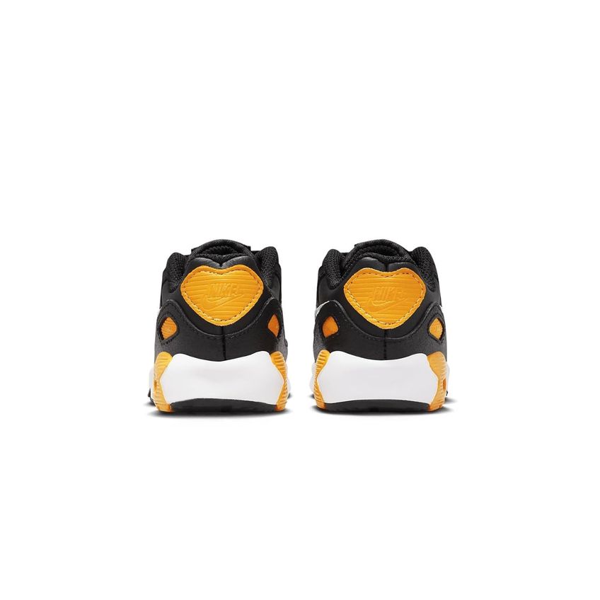 Tênis Nike Air Max 90 Ltr Preto/Ouro Universitário/Branco Tamanho 8 (Bebê/Infantil) - imagem 4