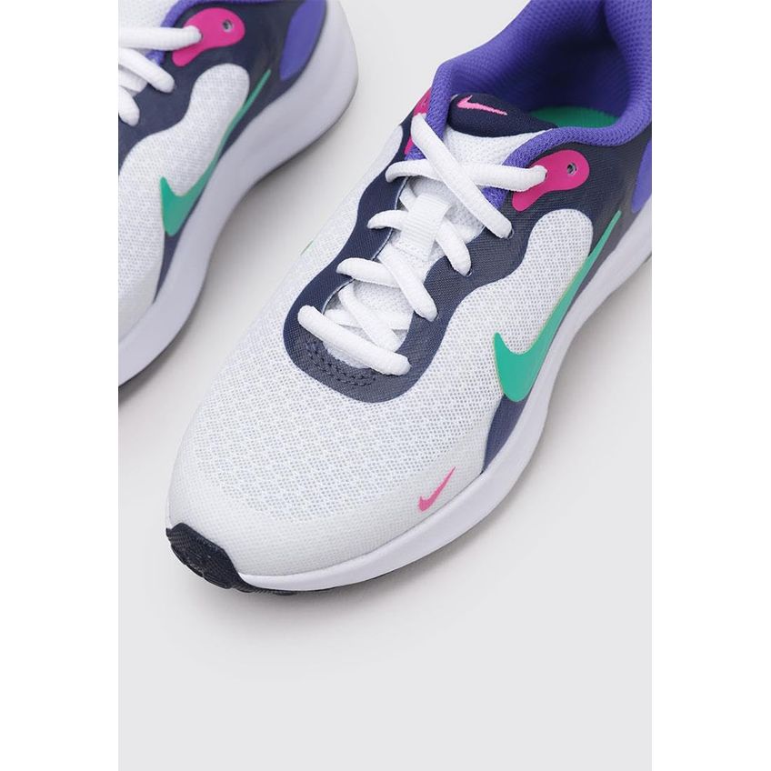 Tênis De Corrida Nike Revolution 7 5,5 Branco/Violeta/Marinho - imagem 4