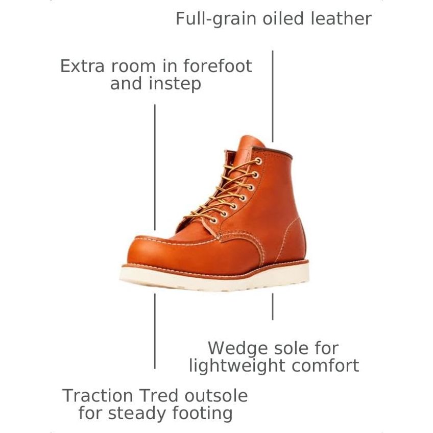 Bota Red Wing Shoes 875 9 D Ouro Legacy - imagem 3