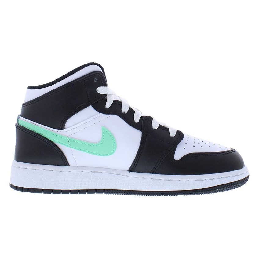 Tênis Nike Air Jordan 1 Mid GS Tamanho 5 Branco/Preto - imagem 3