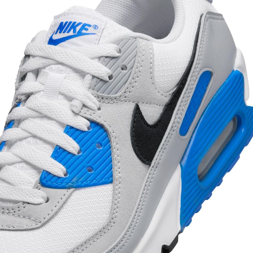 Tênis Nike Air Max 90 Branco/preto/photo Blue 102 - imagem 2