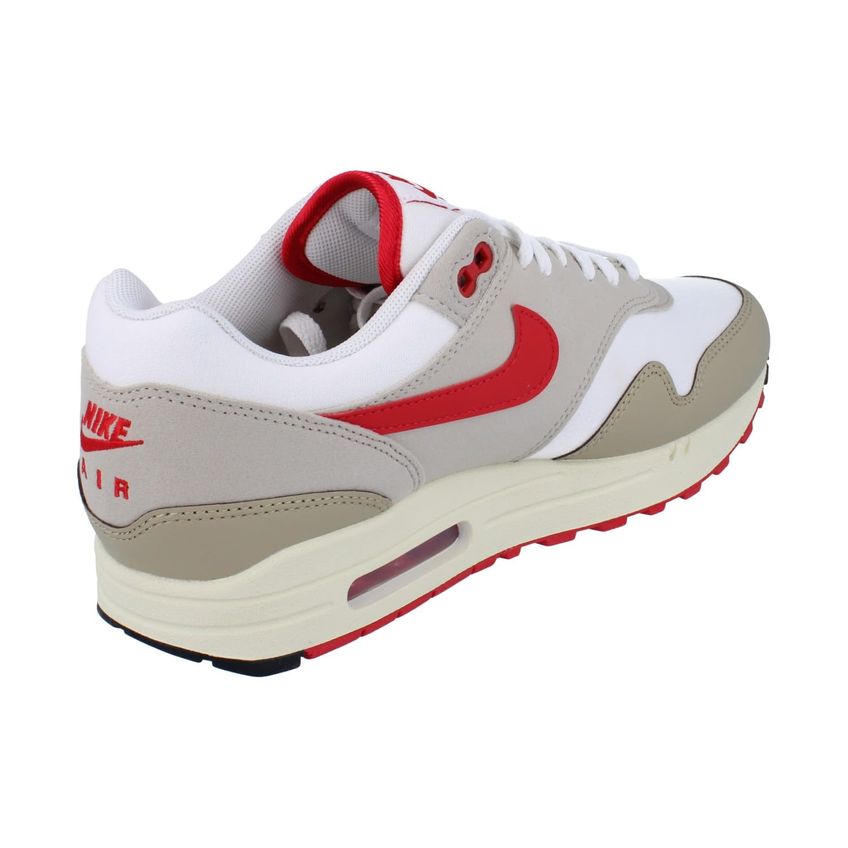 Tênis Nike Air Max 1 Masculino Branco University Red Creme 100 - imagem 3
