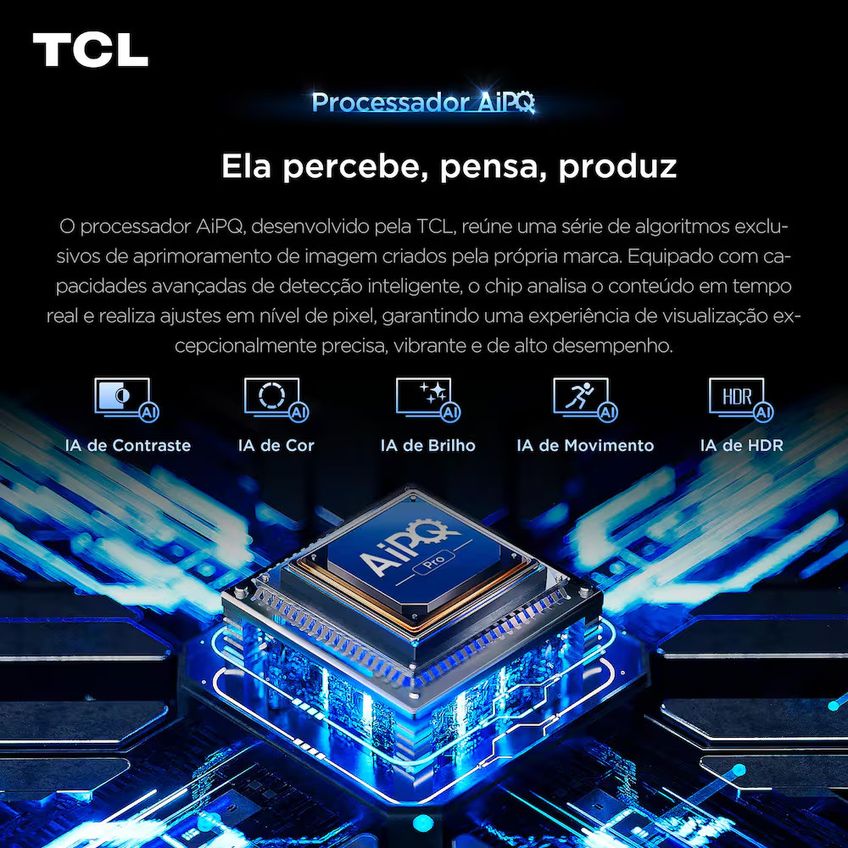 Smart TV 75" 4K QLED Google TV Até 120Hz Dolby Vision Atmos TCL - imagem 3