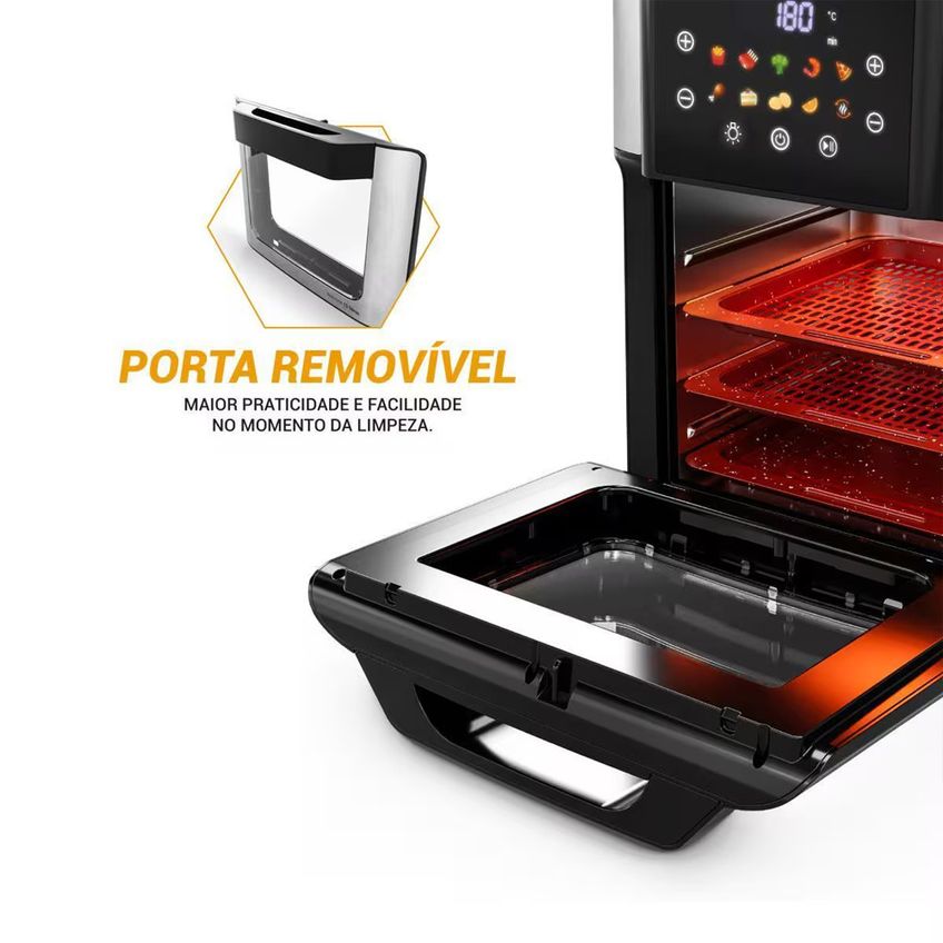 Fritadeira Elétrica Air Fryer Oven PAF15A 15L Redstone Philco - imagem 3