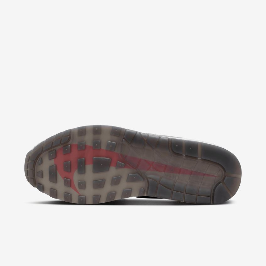 Tênis Nike Air Max 1 Hj9292-070 Cinza Fumaça Carmezim Flash Tamanho 8 - imagem 2