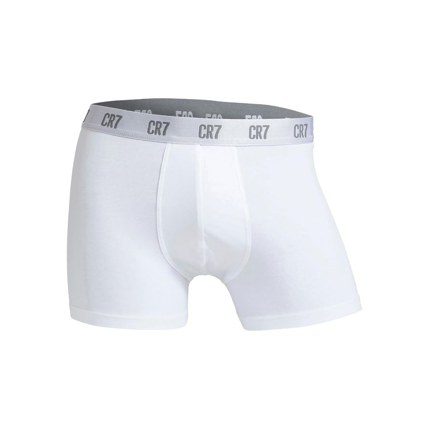 Cueca Boxer CR7 Mistura de Algodão - Pacote com 3 (Branco) - imagem 3
