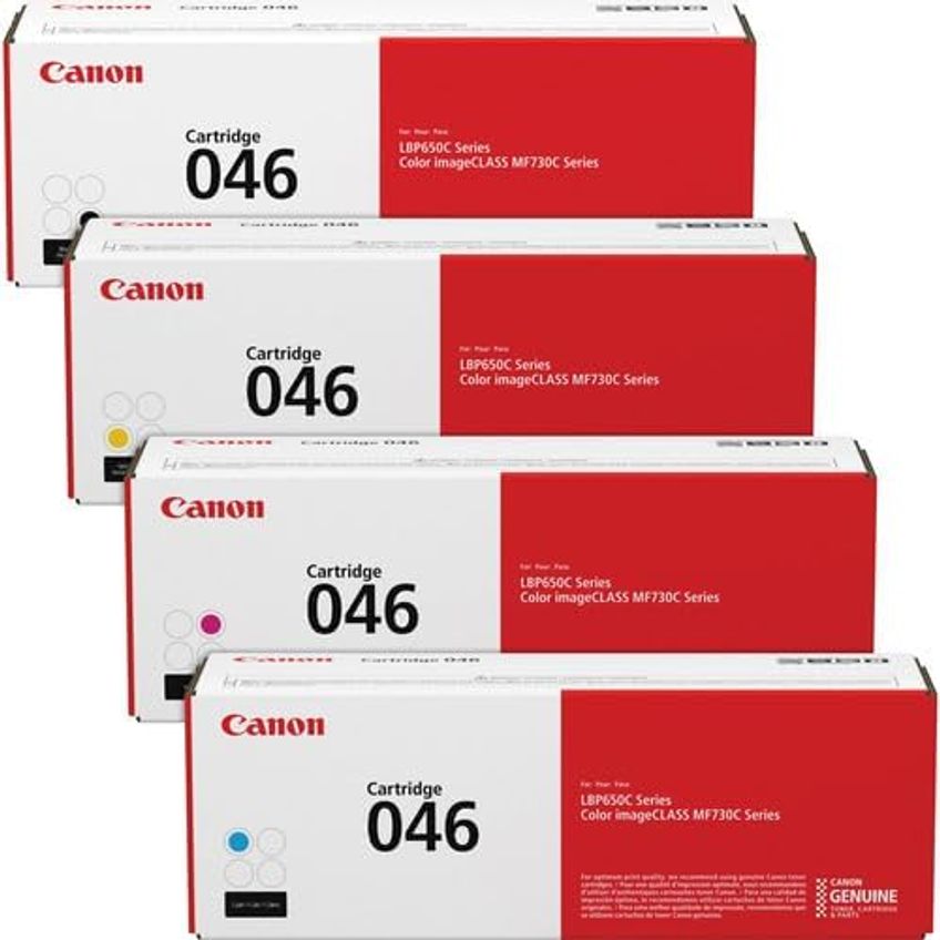 Conjunto De Cartuchos De Toner Canon Crg-046 De 4 Cores Para Lbp654cdw - imagem 2