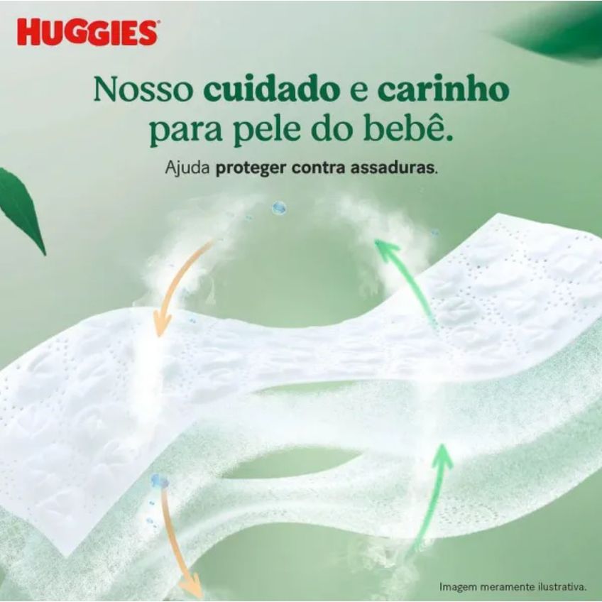 Kit 3 Fralda Roupinha Huggies Natural Care Tamanho XXG Pacote Mega 20 Unidades Descartáveis Cada - imagem 3