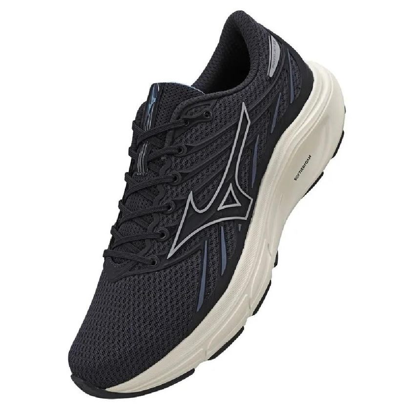Tênis Mizuno Jet 8 Esportivo Conforto Preto/Azul 041 - imagem 3