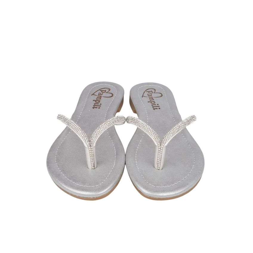 Sandalia Pampili Iris Conforto Casual Prata 031 - imagem 4