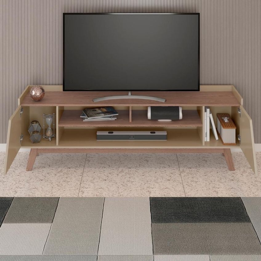 Rack Bancada TV 65 Pol 160 Cm Turim Fendi Freijó Bechara - imagem 4