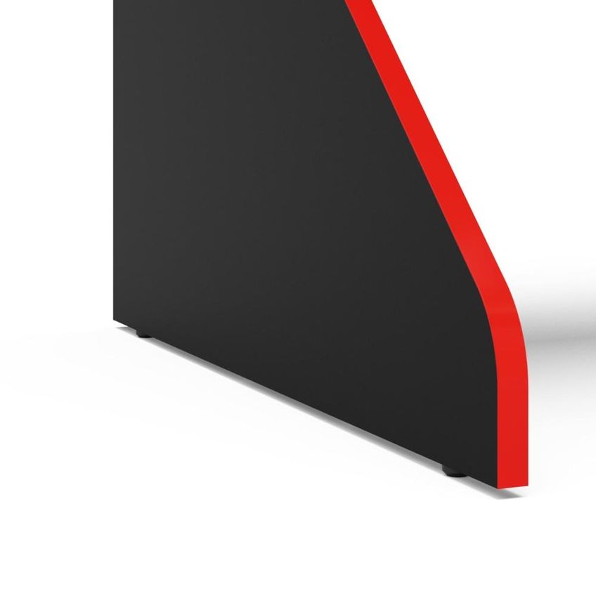 Escrivaninha 130cm Gamer Fremont Politor Preto Vermelho - imagem 4