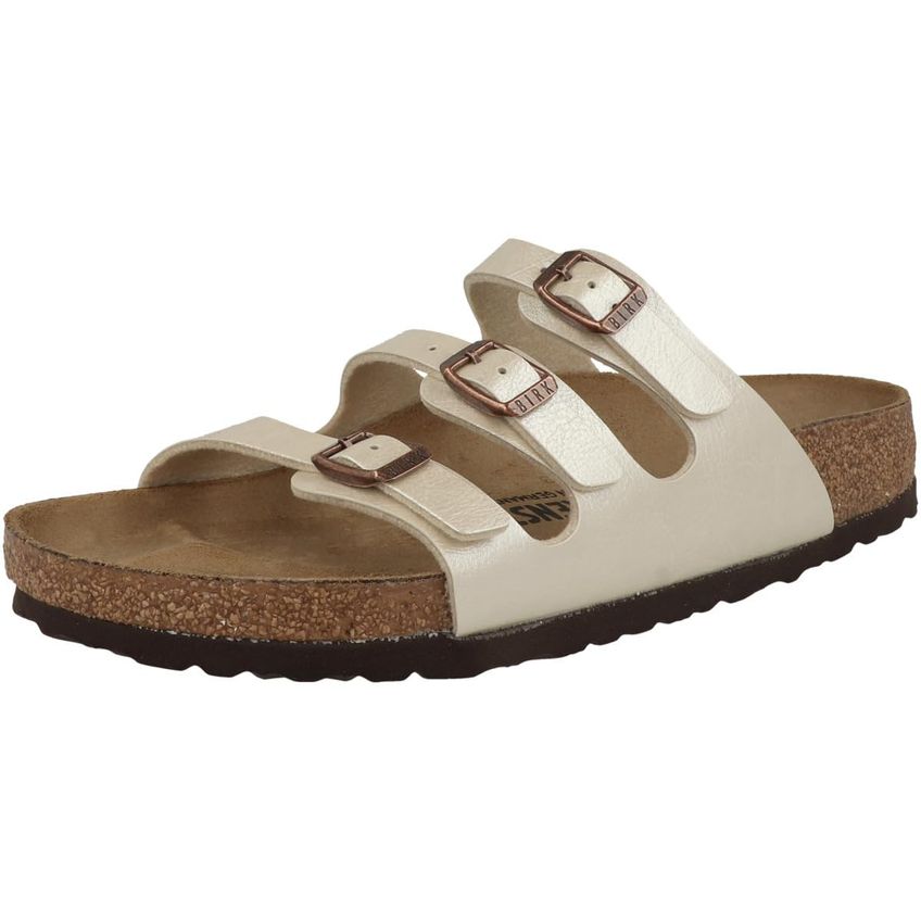 Sandália Unissex Birkenstock Florida BS Branco Pérola 10F/8M - imagem 4