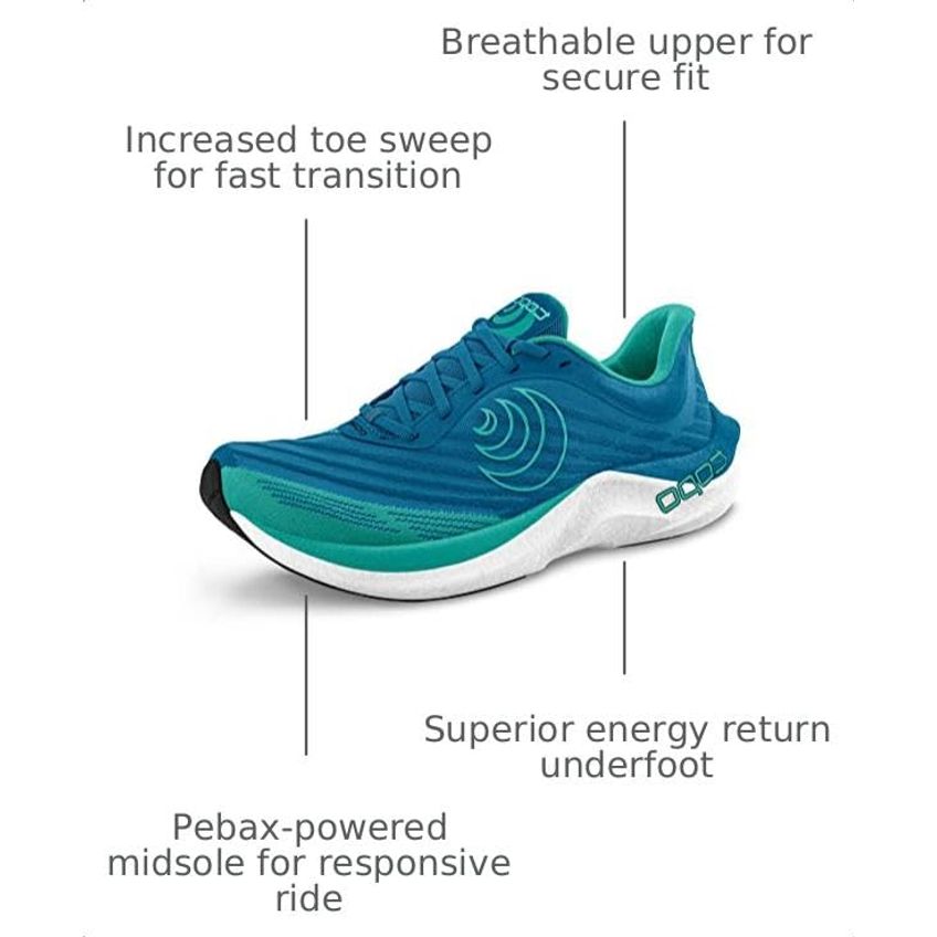 Tênis De Corrida Masculino Topo Athletic Cyclone 3 Azul/aqua Tamanho 12 - imagem 3