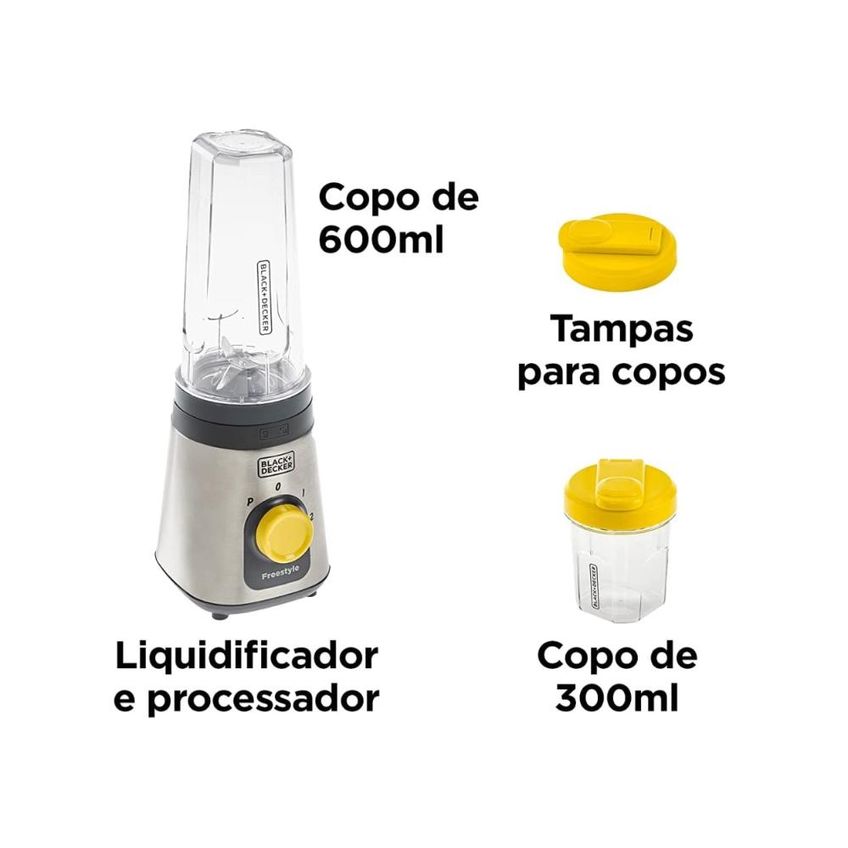 Liquidificador 300w Portátil Lp320 Black Inox - imagem 5