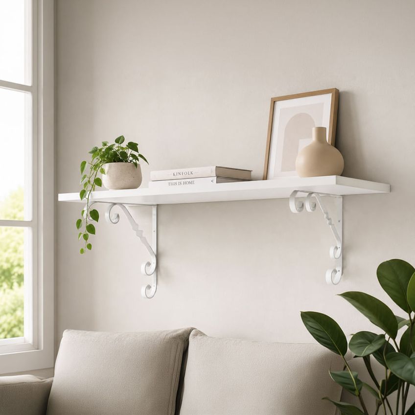 Mão Francesa Ornamental 20cm Branca Mfo2020-br Multivisao - imagem 3