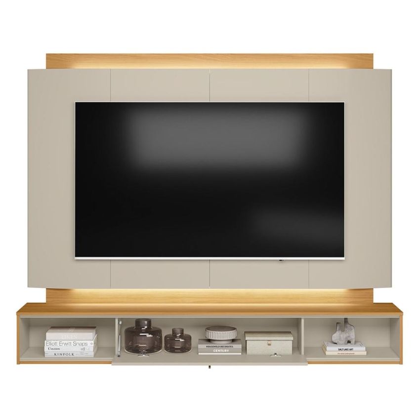 Painel 200cm TV Até 75p Havana Linea Tauari/Off White - imagem 4