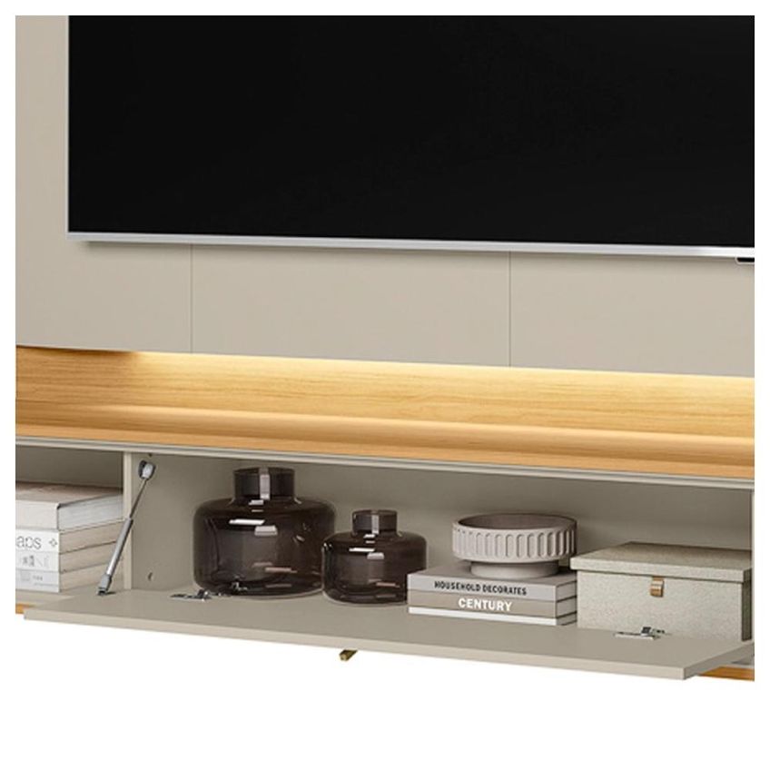 Painel 200cm TV Até 75p Havana Linea Tauari/Off White - imagem 5