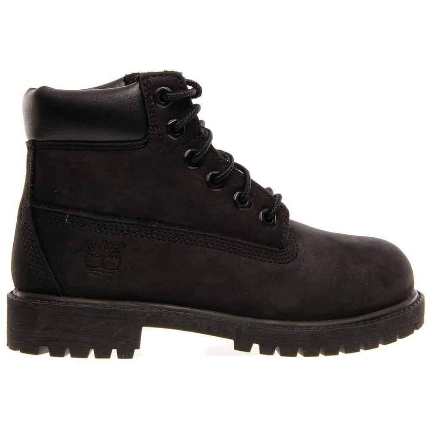 Bota Infantil Timberland 15 Cm Preta Impermeável Em Nubuck - imagem 3